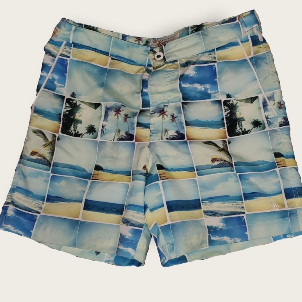 Original Penguin Beach Photos Swim Shorts
